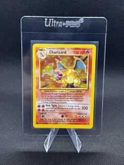 Pokemon TCG Charizard 1999 Holo Rare Card 4/102 Base Set Unlimited SUPER CLEAN - Image 1