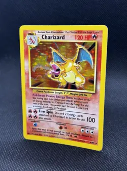 Pokemon TCG Charizard 1999 Holo Rare Card 4/102 Base Set Unlimited SUPER CLEAN - Image 3