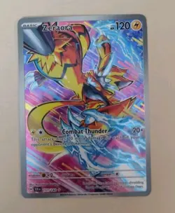 Pokemon TCG Zeraora Stellar Crown Holo Card 151/142 Sv07 - Image 1