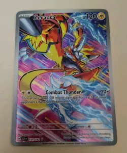 Pokemon TCG Zeraora Stellar Crown Holo Card 151/142 Sv07 - Image 2
