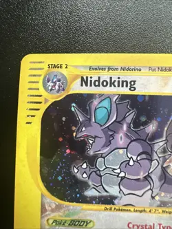 Crystal Nidoking Aquapolis 150/147 NM EREADER Holo Ungraded Pokemon Card - Image 2