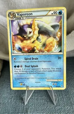 Pokemon TCG Vaporeon 52/95 Call of Legends Non-Holo Uncommon Card - Image 1