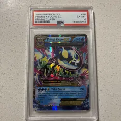 Pokemon XY Primal Clash 2015 Primal Kyogre EX Holo Ultra Rare Card #55/160 PSA6 - Image 1