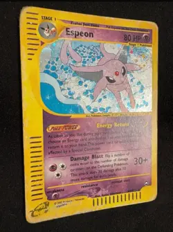 Pokemon Card- Espeon-Aquapolis-Holo-H9/H32-Rare-ENG - Image 1