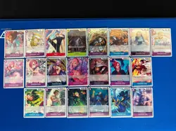 Vinsmoke Family One Piece TCG 21-card mixed lot Sanji/Reiju/Judge SRs+much more - Image 1