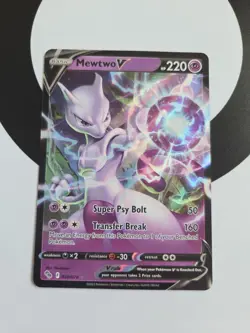 Mewtwo V 030/078 Pokemon Go NM Ultra Rare Pokemon Card - Image 1