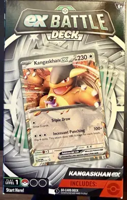 Nintendo Pokemon TCG KANGASKHAN ex Battle Deck Factory Sealed Box 60 Card Deck - Image 1