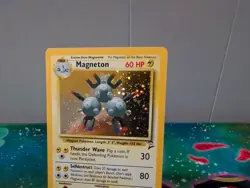 Pokemon Card Magneton Base Set 2 Holo Rare 9/130 Near Mint - Image 2