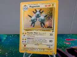 Pokemon Card Magneton Base Set 2 Holo Rare 9/130 Near Mint - Image 3