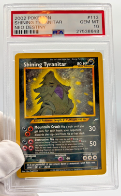 Pokemon Cards - PSA 10 Shining Tyranitar 113/105 - Neo Destiny - GEM MT - PSA10 - Image 4