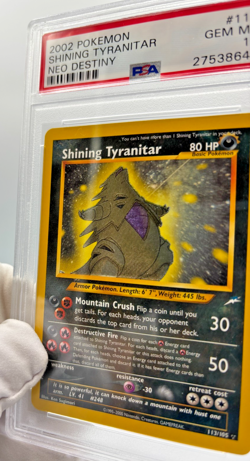Pokemon Cards - PSA 10 Shining Tyranitar 113/105 - Neo Destiny - GEM MT - PSA10 - Image 5