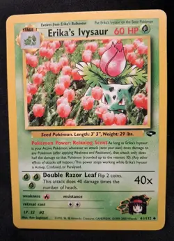 Pokemon Card - Erika's Ivysaur Gym Challenge 41/132 Uncommon - Image 1