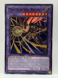 Magnum the Reliever DUNE-EN036 Super Rare Holo 1st Edition YuGiOh Card - Image 1