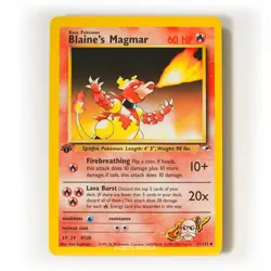 Pokemon - Blaine's Magmar - 1st Edition - 37/132 - Gym Heroes - Uncommon Card - Image 1
