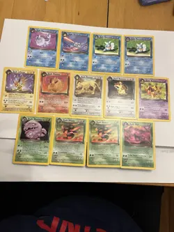 Vintage Pokemon Team Rocket “Dark” Card Lot - 11 Cards - Dark Eeveelutions - Image 1