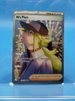 Pokemon TCG N's Plan 170/086 SV Black Bolt Holo Card NM Condition - Image 1