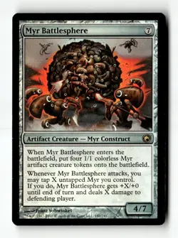 MTG | Myr Battlesphere | SOM | Foil | Moderately Played | English - Image 1