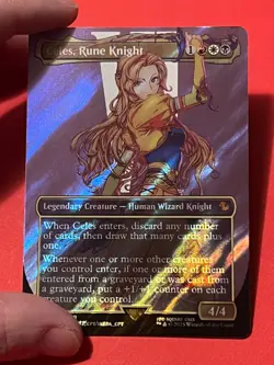 Celes, Rune Knight - Surge Foil - Borderless - MTG Commander: FINAL FANTASY - Image 1