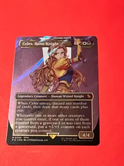 Celes, Rune Knight - Surge Foil - Borderless - MTG Commander: FINAL FANTASY - Image 2