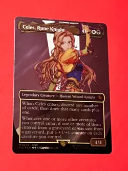 Celes, Rune Knight - Surge Foil - Borderless - MTG Commander: FINAL FANTASY - Image 3