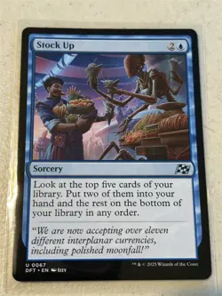 mtg Stock Up, uncommon, Aetherdrift, unplayed - Image 1