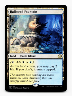 Hallowed Fountain [Lorwyn Eclipsed] Magic MTG ECL 0265 - Shock Land ⚪💧 - Image 1