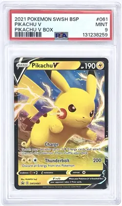 LOT OF (2) POKEMON TCG PIKACHU V 061 RAICHU GX SM213 BLACK STAR PROMO PSA 9 - Image 5