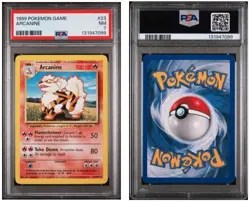 Arcanine #23 1999 Pokemon Base Set Fire Uncommon PSA 7 Near Mint - Image 1