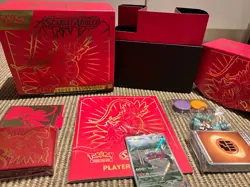 Pokemon TCG Scarlet Violet Empty Elite Trainer Box (ETB) inc Promo + Accessories - Image 1