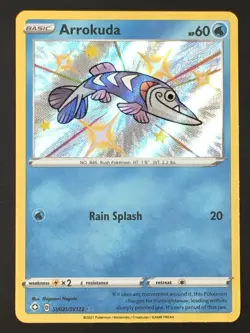 Pokemon TCG Arrokuda SV031/SV122 Shiny Vault Holo Shining Fates NM - Image 1