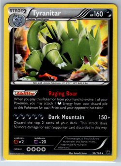 Pokemon Tyranitar Holo Rare XY Fates Collide 56/124 NM - Image 1