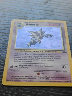 Pokemon TCG - Haunter 6/62 - Holo Unlimited - Fossil Unlimited [Lightly Played] - Image 2