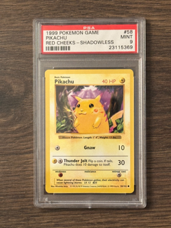 Pokemon Game Shadowless Pikachu Red Cheeks PSA9 # 23115369 - Image 2