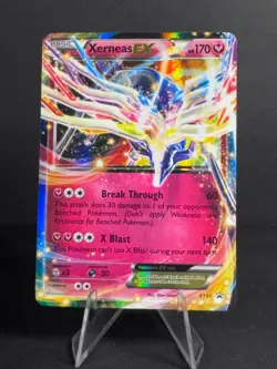 Pokemon TCG Pokemon TCG Xerneas EX 2014 Black Star Promo Holo Rare XY07 MP - Image 1