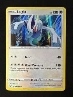 Lugia 132/185 Swsh04: Vivid Voltage Holo Pokemon - Image 1