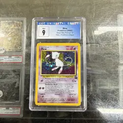 2000 POKEMON BLACK STAR PROMO - 9 - MEW HOLO - POKEMON LEAGUE - CGC 9 Old Label - Image 1