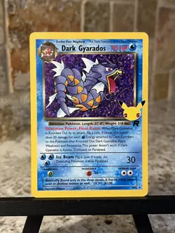 Pokemon TCG ~ Dark Gyarados Holo Rare Celebrations: Classic Collection 8/82 NIM - Image 1