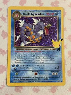 Pokemon TCG Dark Gyarados 8/82 Celebrations Ultra Rare Holo NM/LP - Image 1