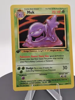 Pokemon 1999 1st Edition Muk 28/62 Fossil - Image 1