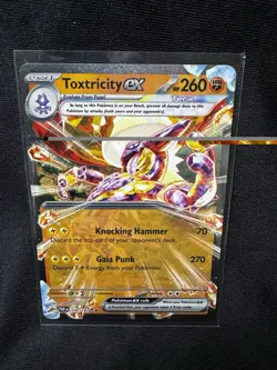 Toxtricity EX 100/182 S&V Paradox Rift Double Rare Tera Holo Pokemon TCG - Image 1