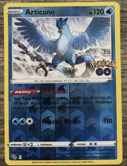 Articuno #24/78 Reverse Holo Rare - 2022 Pokemon GO Set - NM - Image 1