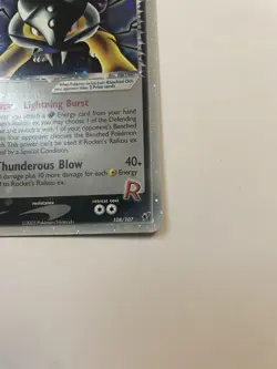 Pokemon Rocket's Raikou Ex Secret Rare EX Deoxys 108/107 LP-NM Holo - Image 5
