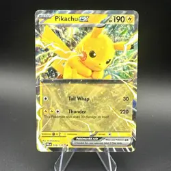 Pikachu ex Double Rare SV: Prismatic Evolutions 028/131 NM Pokemon TCG - Image 1