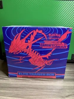 Pokemon TCG Sword & Shield Darkness Ablaze ETB Elite Trainer Box Factory Sealed - Image 1
