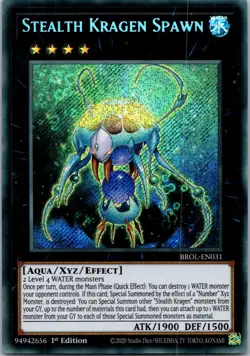 Yugioh Stealth Kragen Spawn BROL-EN031 1st Edition Secret Rare NM - Image 1