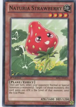 Yugioh Naturia Strawberry BP01-EN210 Starfoil 1st Edition LP - Image 1