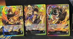 One Piece Three Brothers ST13 Foil Leaders Monkey D Luffy & Sabo & Portgas D Ace - Image 1