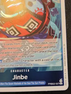 Jinbe PRB02-007 Foil Rare The Best Vol. 2 One Piece Card Game - Image 5