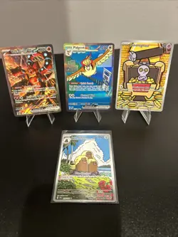 Pokemon Cards Holo Full Art Mixed Card Lot Pidgeot Volcano Dugtrio Gimmighoul - Image 1