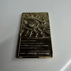 Pokemon Poliwhirl #61 23K Gold Plated Trading Card 1999 Burger King Promo - Image 2